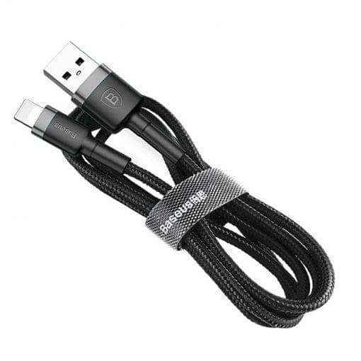 baseus cafule cable usb for lightning 1 5a 2m gray black