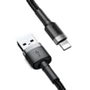 baseus cafule cable usb for lightning 1 5a 2m gray black