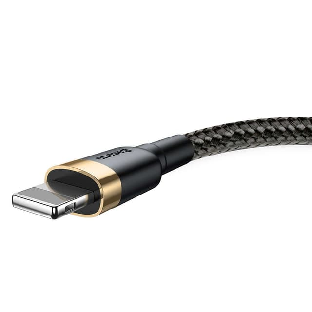 baseus cafule cable usb for ip 2a 3m gold black