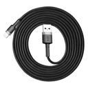baseus cafule cable usb for ip 2a 3m gray black