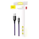 baseus c shaped light intelligent power off cable purple