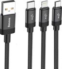 baseus data faction 3 in 1 cable usb for m l t 3 5a 1 2m black - SW1hZ2U6NzYxOTA=