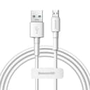 baseus mini white cable usb for micro 2 4a 1m white