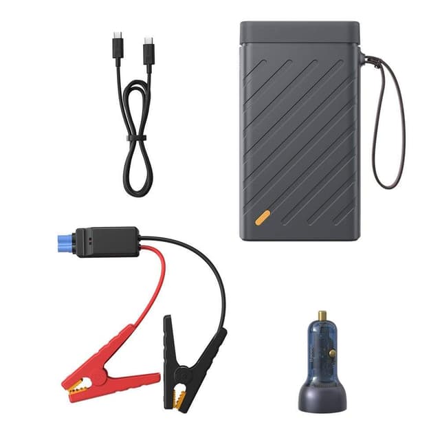 Baseus Reboost Jump Starter With Portable Energy Storage Power Supply 220v 100wcn Eudark Gray