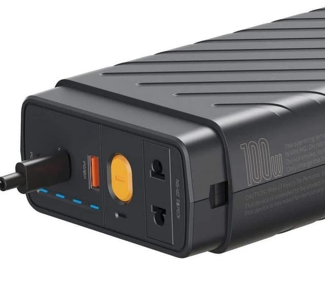 Baseus Reboost Jump Starter With Portable Energy Storage Power Supply 220v 100wcn Eudark Gray