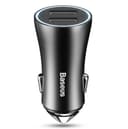 شاحن سيارة Baseus Golden Contactor Pro Dual Quick Charger Car Charger U+C 40W رمادي