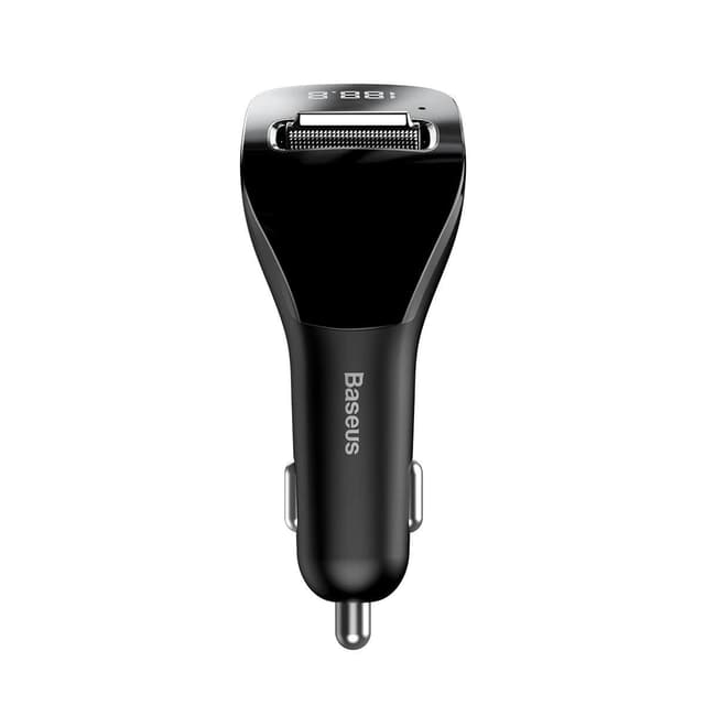 baseus streamer f40 aux wireless mp3 car charger black