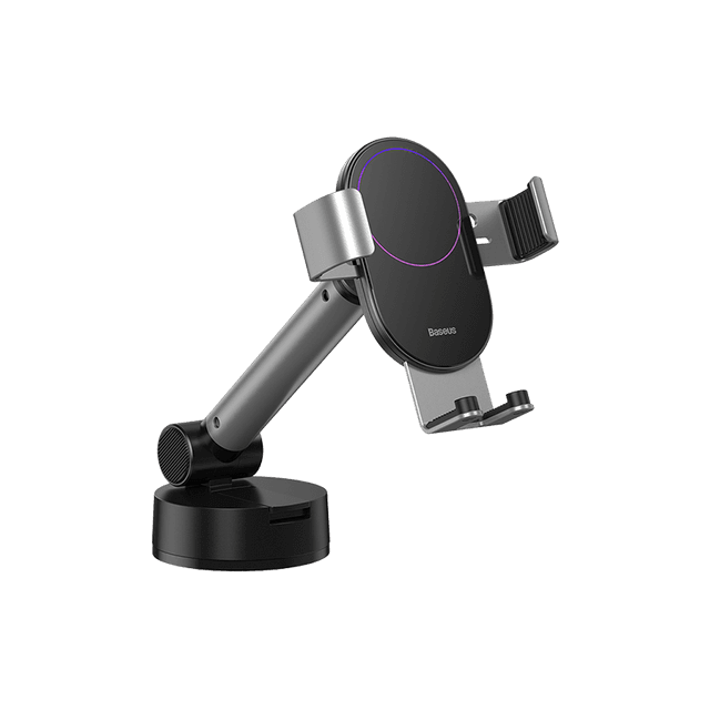 baseus simplism gravity car mount holder with suction base silver - SW1hZ2U6NzUzNDk=