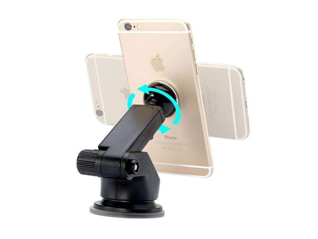 حامل هاتف للسيارة Baseus Solid Series Telescopic Magnetic Car Mount – فضي