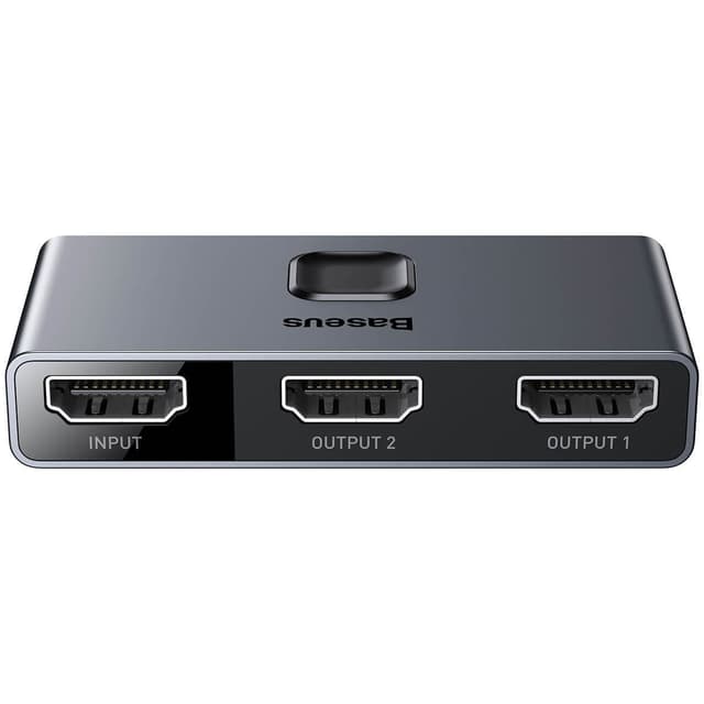 baseus matrix hdmi splitter 2in1or 1in2 space gray