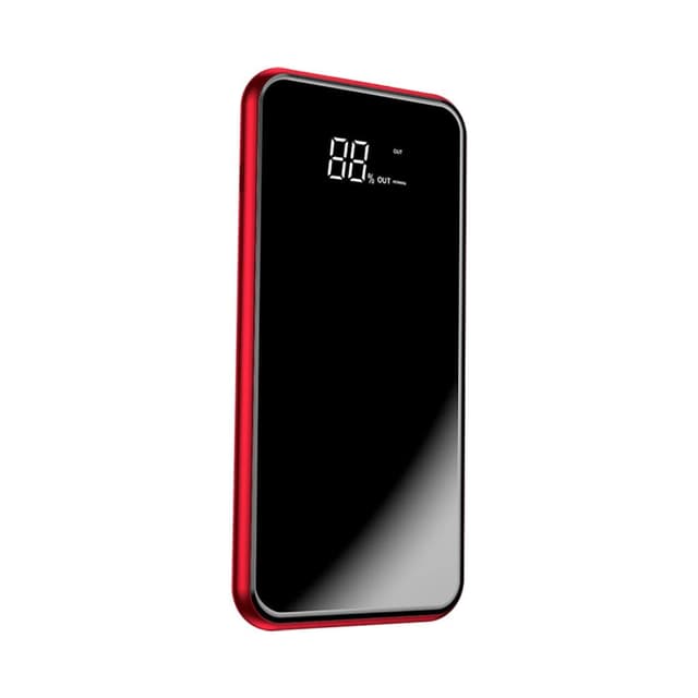baseus full screen bracket wireless charge power bank 8000mah red