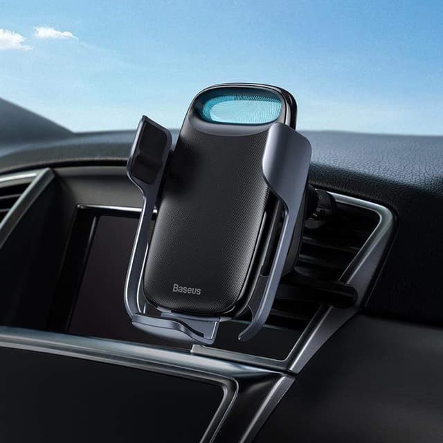 شاحن السيارة اللاسلكي Baseus Milky Way Electric Bracket Wireless Charger (15W）