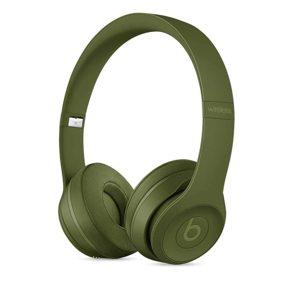 beats solo 3 wireless over ear headphone turf green