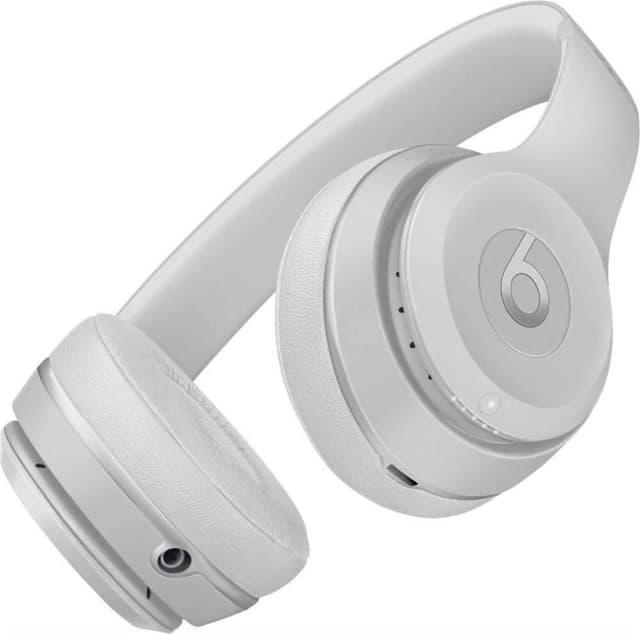beats solo 3 wireless over ear headphone matte silver