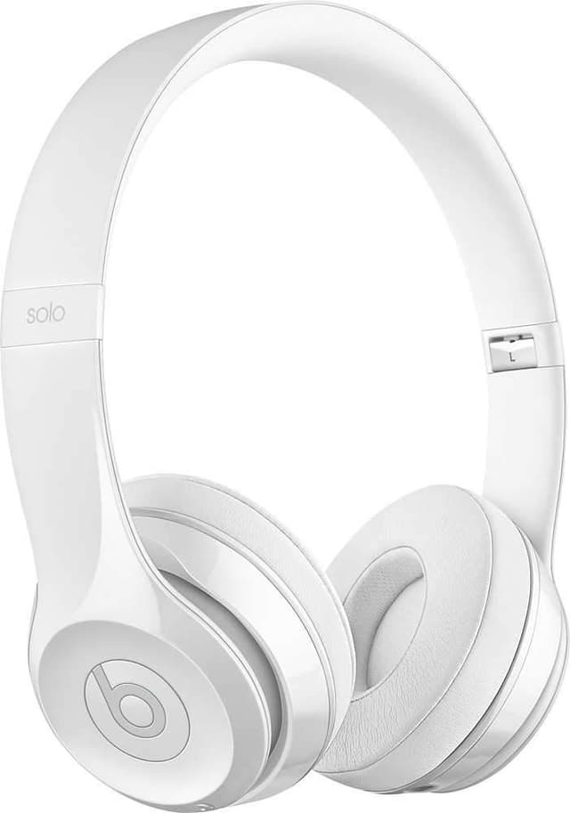 beats solo 3 wireless over ear headphone gloss white
