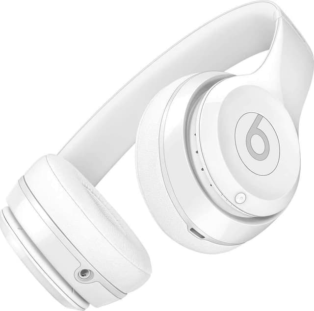 beats solo 3 wireless over ear headphone gloss white