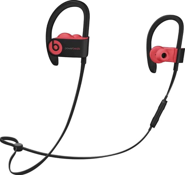 beats powerbeats 3 wireless in ear stereo headphones siren red