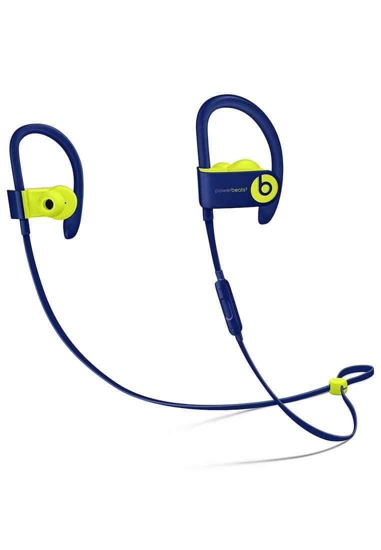 سماعات رأس ستيريو لاسلكية In-ear نوع Powerbeats 3 من Beats - أزرق مع فسفوري