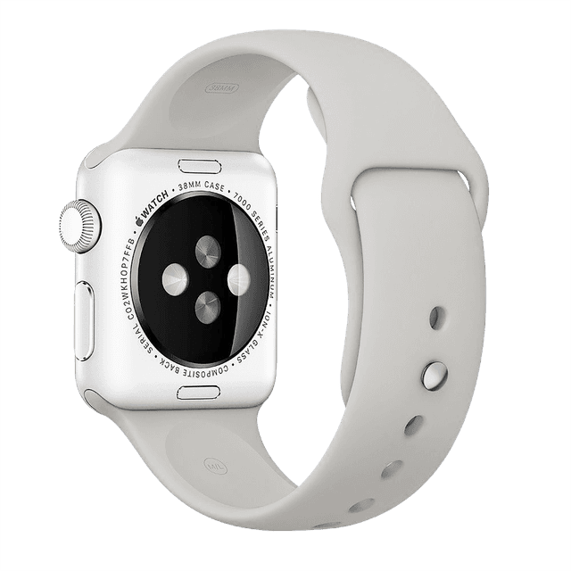 حزام ساعة BeHello - Apple Watch 38/40mm Silicone Strap - حجري رمادي