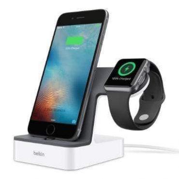 belkin powerhouseƒ charge dock for apple watch iphone white 2