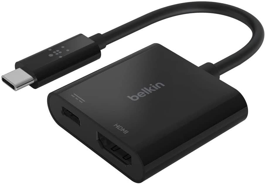 belkin usb c to hdmi 60w power delivery black