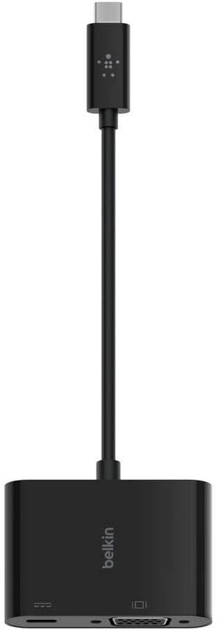 محول طاقة Belkin - USB-C to VGA 60W Power Delivery - أسود