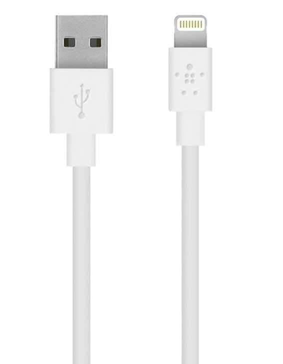 Belkin Lightning To Usb Cable - White - SW1hZ2U6Mzc1ODQ=