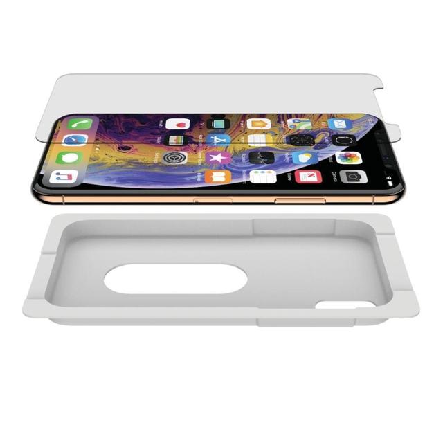 لاصقة حماية الشاشة لهاتف iPhone XS Max شفافة Aluminosilicate Screen Protector - BELKIN - SW1hZ2U6MzE2NjM=