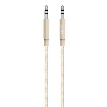 وصلة (كيبل) أواكس AUX لون ذهبي BELKIN - MIXIT Metallic AUX Cable - Gold