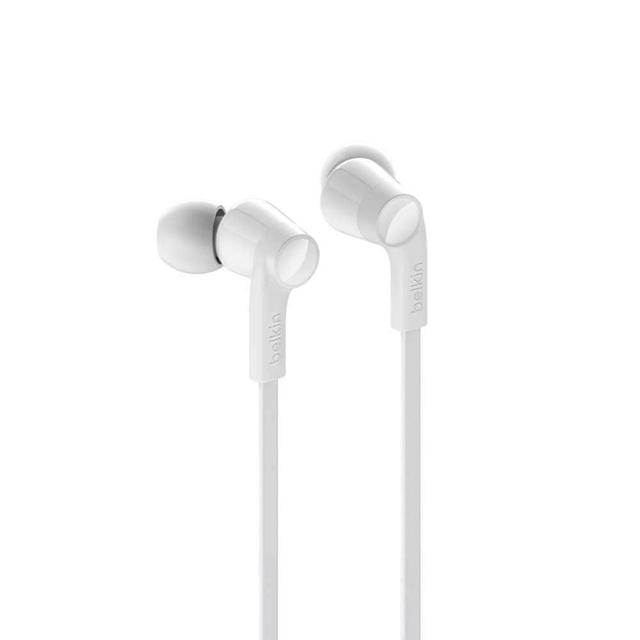 سماعات رأس ايفون بيلكن Belkin USB-C In-Ear Headphones White - SW1hZ2U6NTA0NzA=