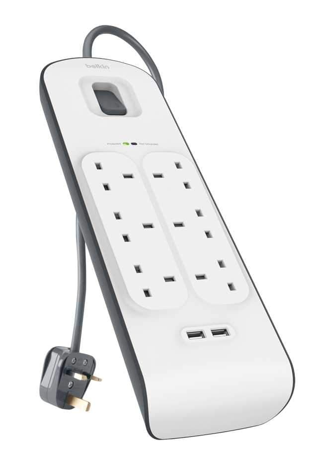 جهاز شحن Belkin - Surge Plus Protector with USB C.Port /6 Outputs