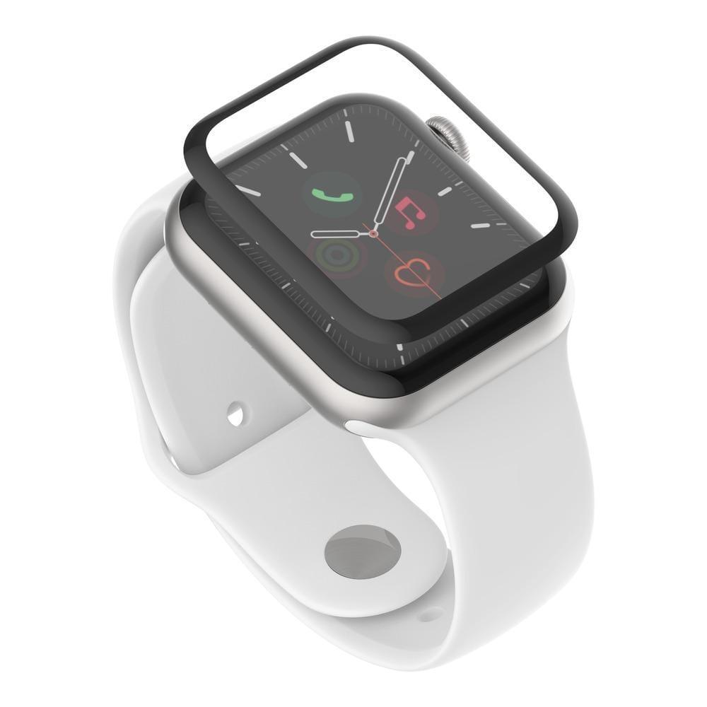 شاشة حماية لساعة آبل Belkin SCREENFORCE TrueClear Curve Screen Protector for Apple Watch Series SE/6/5/4   - 44ملم أسود