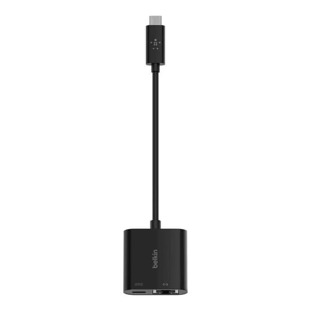 belkin usb c to gigabit ethernet 60w pd black
