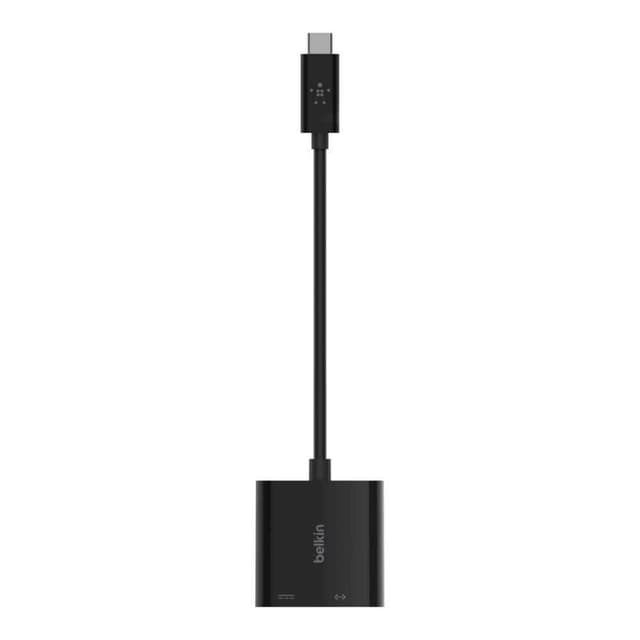 belkin usb c to gigabit ethernet 60w pd black