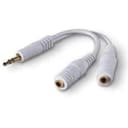 belkin speaker and headphone splitter white
