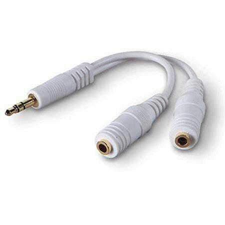 belkin speaker and headphone splitter white