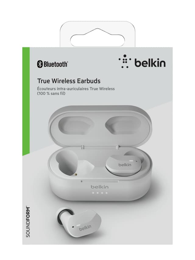 سماعة Belkin - SOUNDFORM True Wireless Earbuds - أبيض