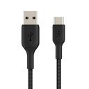 belkin boost charge usb c to usb a braided cable 2meter black - SW1hZ2U6NTU3ODA=