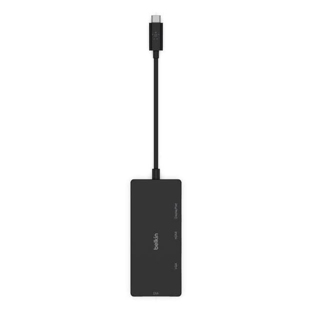 محول متعدد الوظائف من مدخل USB طراز سي USB-C to HDMI,VGA,USB-A,Ethernet - Belkin