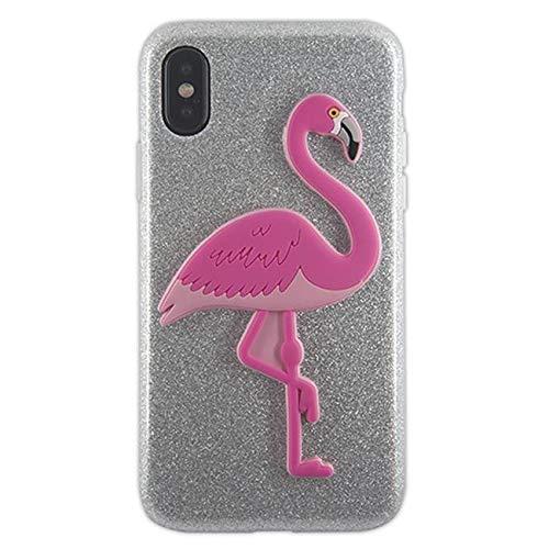 كفر موبايل لهاتف (iPhone X/XS) Benjamins - iPhone X/XS 3D Soft Case - Flamingo - SW1hZ2U6NTU5ODk=