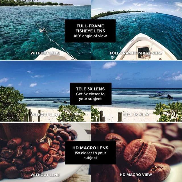 عدسات للهواتف المحمولة IOS  وAndroid - BLACK EYE