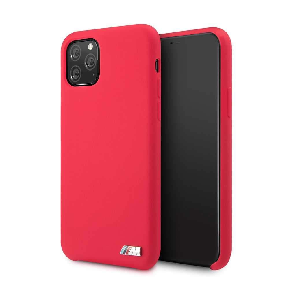 bmw m hard case silicone for iphone 11 pro red