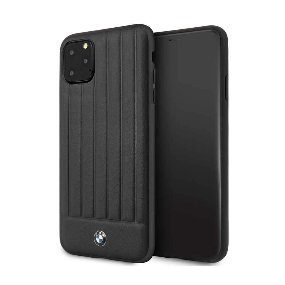 bmw hard case leather lines for iphone 11 pro max black