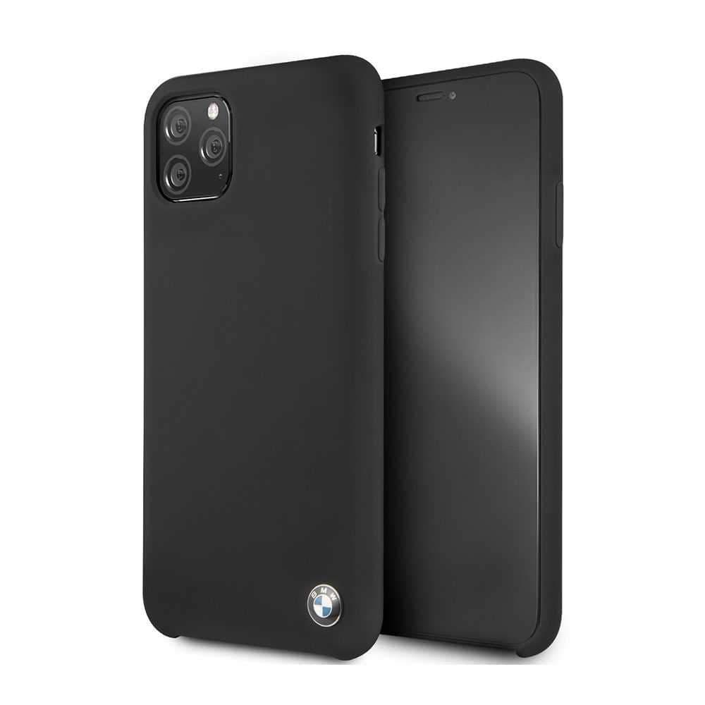 كفر BMW - Signature Collection Silicone Hard Case for iPhone 11 Pro Max - أسود