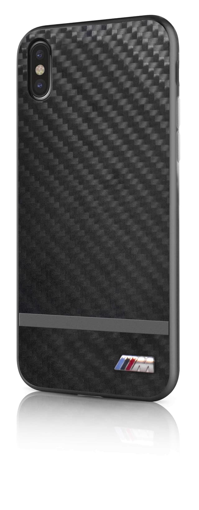 bmw real carbon fiber tpu hybrid case for iphone x gun metal