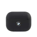 كفر BMW - Signature Collection PC Leather Case with Metal Logo for Airpods Pro  - كحلي