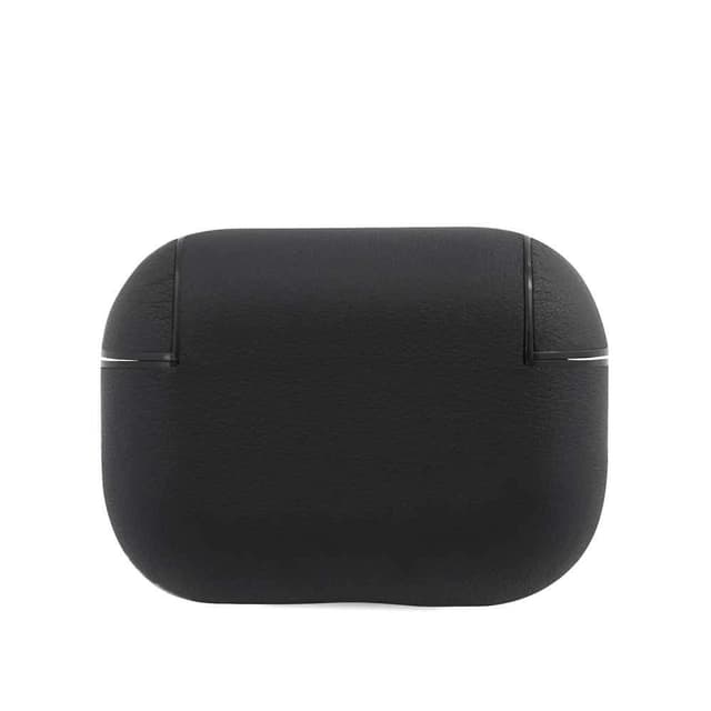كفر BMW - Signature Collection PC Leather Case with Metal Logo for Airpods Pro  - كحلي