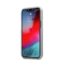 كفر BMW PC/TPU Shiny Hard Case Blue Horizontal Line and Printed Logo for iPhone 12 Mini (5.4") - White