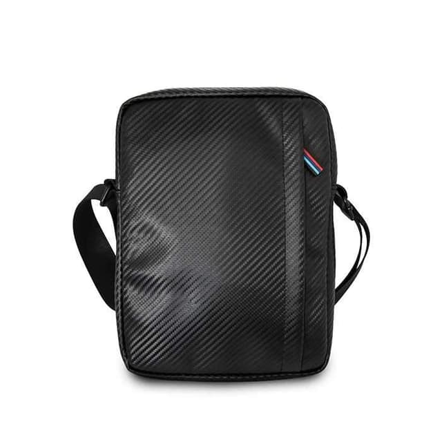 حقيبة BMW - Tricolor Stripe Leather Tablet Bag 10 - أسود