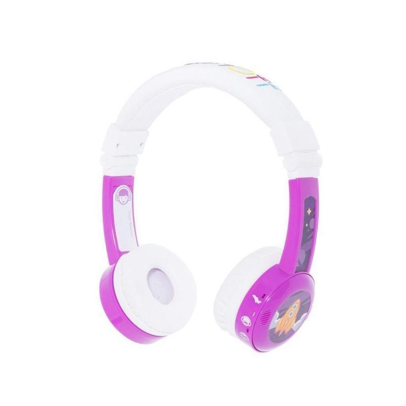 buddyphones inflight headphones purple
